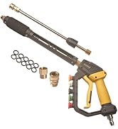 GDHXW High Power Washer Gun,Adjustable Pressure Washer Gun with Extension Wand,Quick Connection,w...
