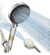 SR SUN RISE NSF Certified Filtered Shower Head 9-Spray Setting with Handheld for Hard Water to Re...