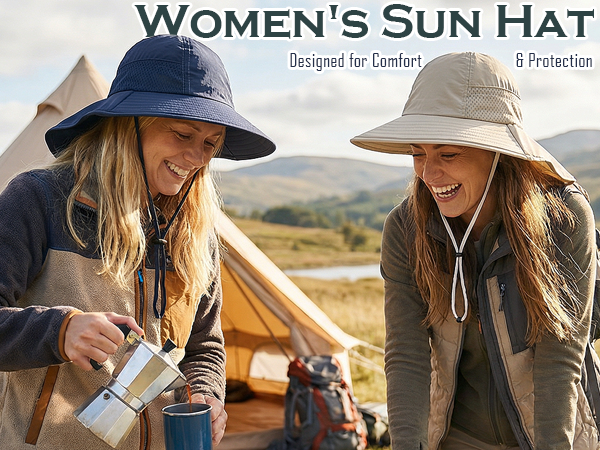 Women's Sun Hat with Neck Flap