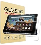 YINOVEEN 2 Pack Tempered Glass Screen Protector for Fire HD 10 Tablet 10.1 inch (9th/7th Generati...