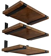 LEOPO 12 inch Shelf Bracket for DIY Floating Shelf, 1/5 inch Thick Heavy Duty Bracket, 6 Pack, 11...