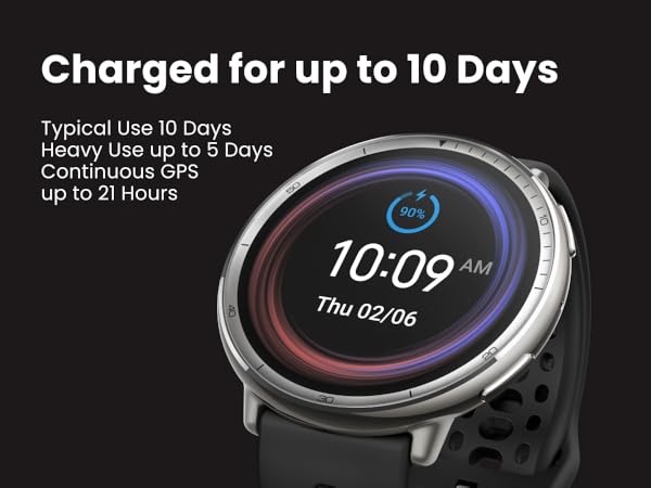 Stay Charged for up to 10 Days
