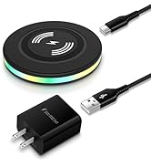 15W Samsung Wireless Charger Fast Charging Pad with QC3.0 Adapter for Samsung Galaxy S24 S23 Ultr...