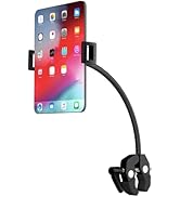 Gooseneck iPad Holder, 360° Adjustable iPad Holder for Treadmill with Super Strong Clamp, Tablet ...