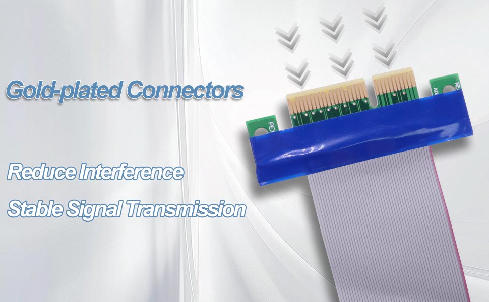 PCI-E 4X to 16x Riser Cable Adapter