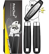 PrinChef Can Opener Manual, Can Opener with Magnet, No-Trouble-Lid-Lift | Handheld Can Opener Smo...