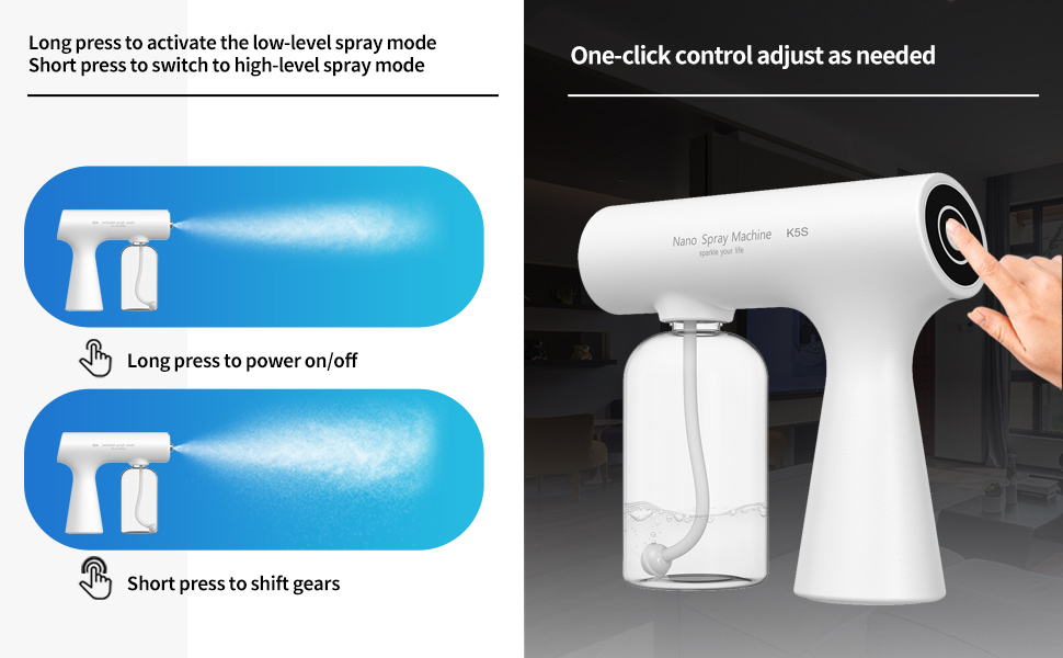 atomizer sprayer;electrostatic sprayer;atomizer;sprayer;blue light atomizer;