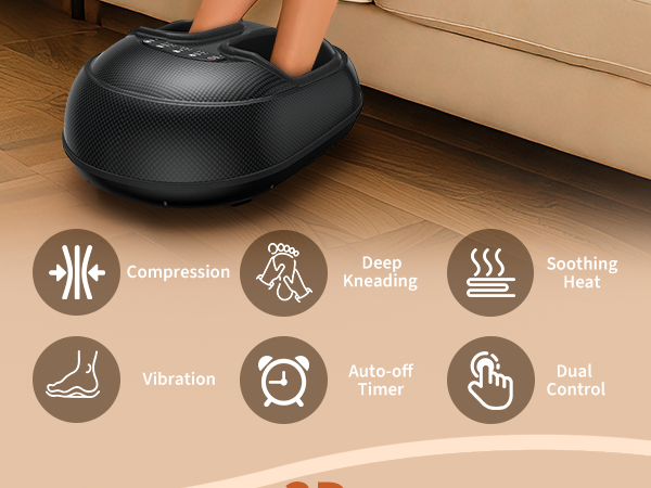 shiatsu foot massager with heat