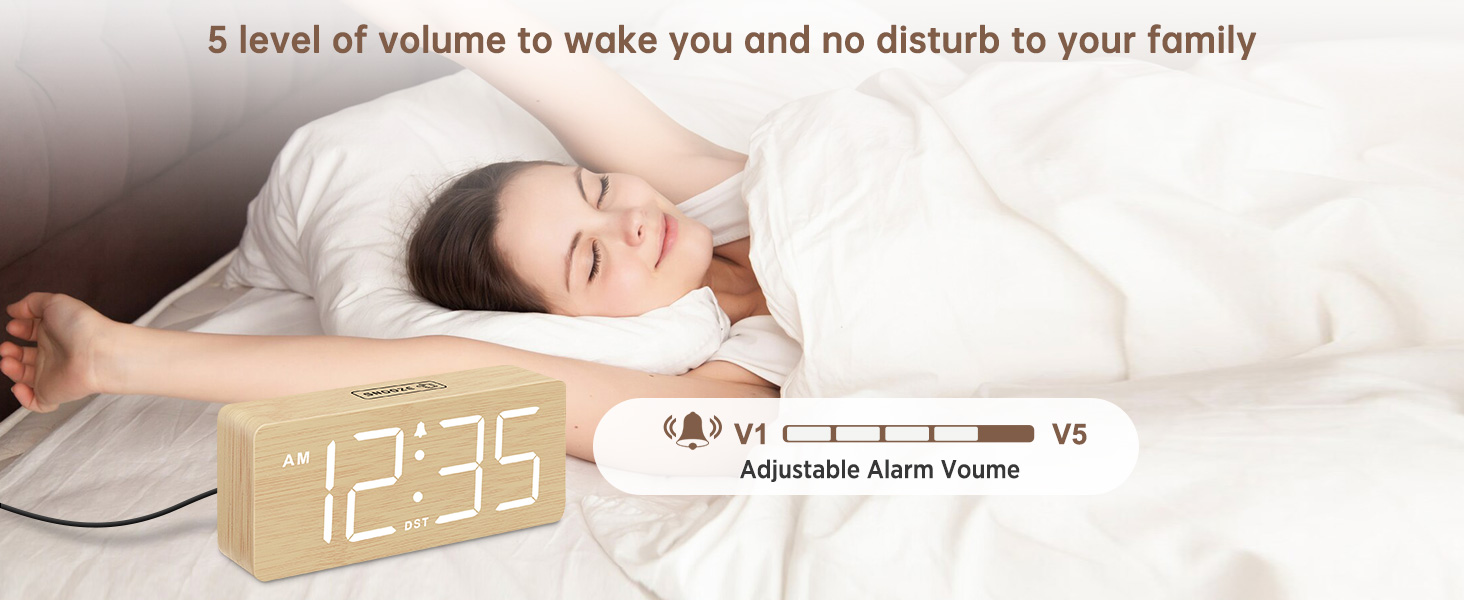 Plug In Clock with USB Port