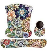 Keyboard Wrist Rest Mouse Pad Support, ToLuLu Gel Ergonomic Mouse Pads for Computer Laptop PC, Co...