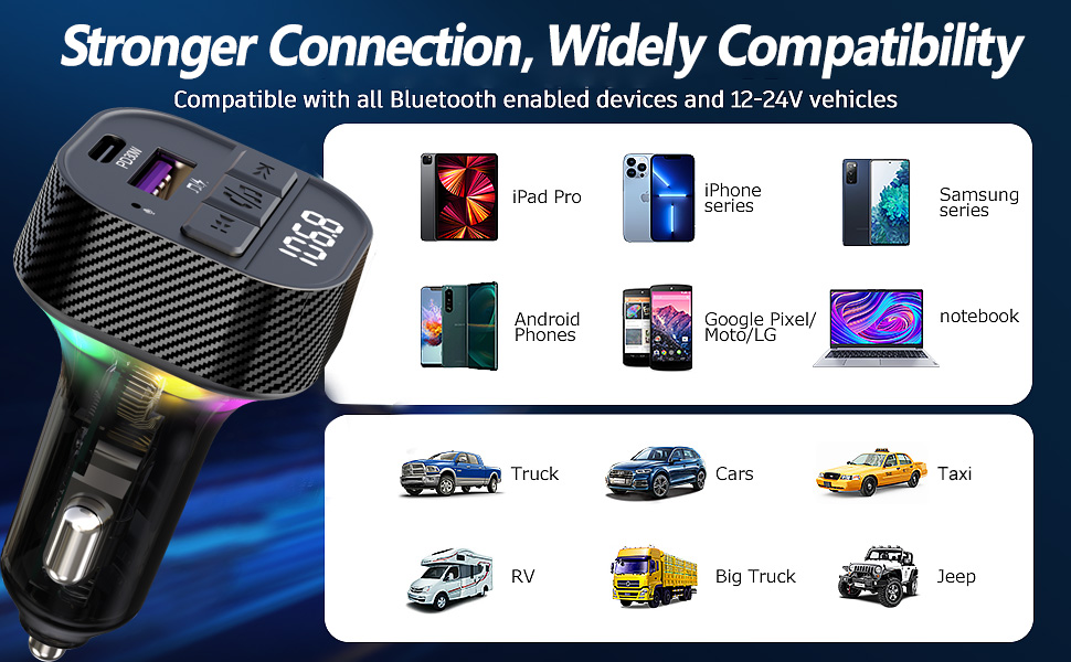 bluetooth fm transmitter for car