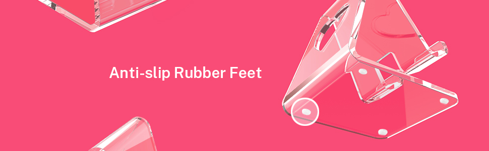 phone stand with anti-slip rubber
