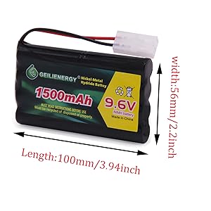 9.6v 1500mah