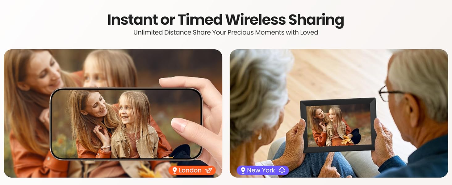 Uhale 10.1inch Digital Picture Frame WiFi Smart Touch Screen Digital Photo Frame