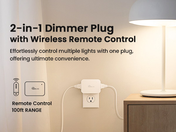 dimmer plug with remote