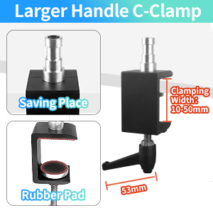 3-Section Heavy Duty Overhead Camera Desk Mount Stand