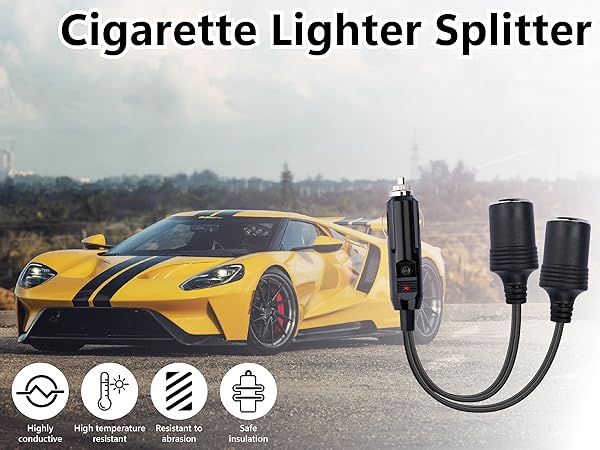 Double Cigarette Lighter Adapter