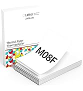 Ponek M08F Thermal Printer Paper, Printer Paper 8.5" x 11" White, Compatible with M08F-Letter, HP...