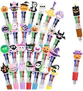 DIYASY 30 Pcs Halloween Mini Multicolor Ballpoint Pens, 4-in-1 Cute Pens | Halloween Multicolored...