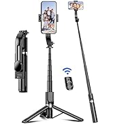 41'' Selfie Stick Tripod, Extendable Portable 4 in 1 Aluminum Phone Tripod with Wireless Remote 3...