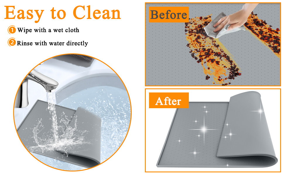 Water Cooler Dispenser Mat is easy to clean