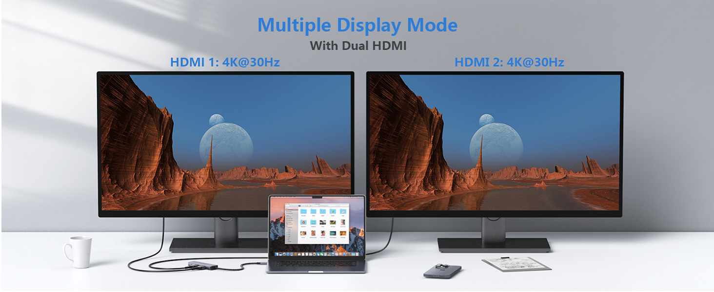 usb c to dual hdmi adapter