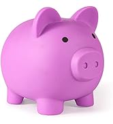 Piggy Bank, Unbreakable Plastic Money Bank, Coin Bank for Girls and Boys, Medium Size Piggy Banks...