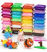 CiaraQ Modeling Clay Kit - 36 Colors Air Dry Ultra Light Clay, Safe &amp; Non-Toxic, Great Gift for K...