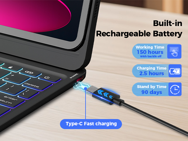 ipad 10th generation case with keyboard keyboard for ipad 10th generation ipad air 11 inch keyboard 