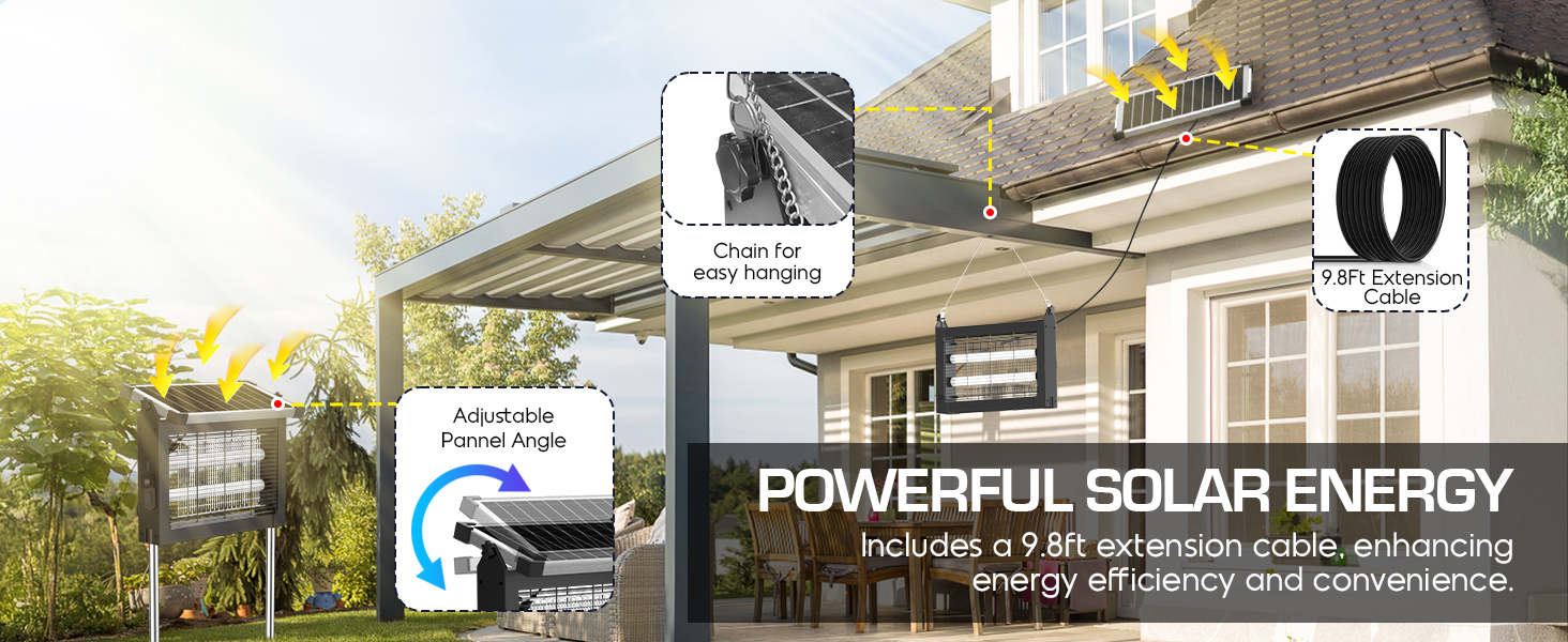 solar powered bug zapper