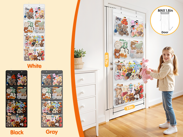 over the door stuffed animal storage
