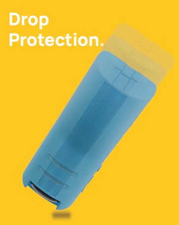 Remote case depicted with impact protection in simulated drop test