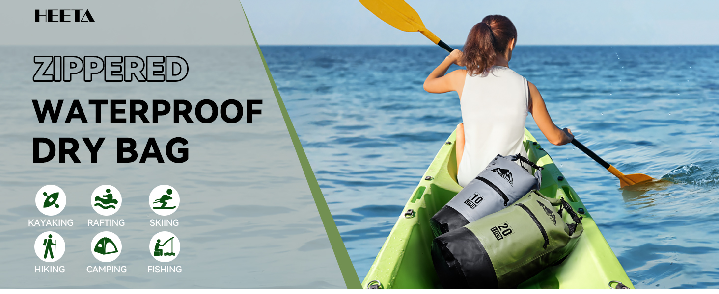 Waterproof Dry Bag with Zippered Pocket