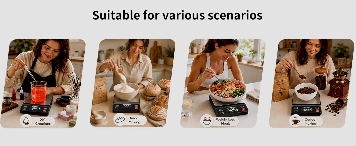 YONCON digital kitchen food scale