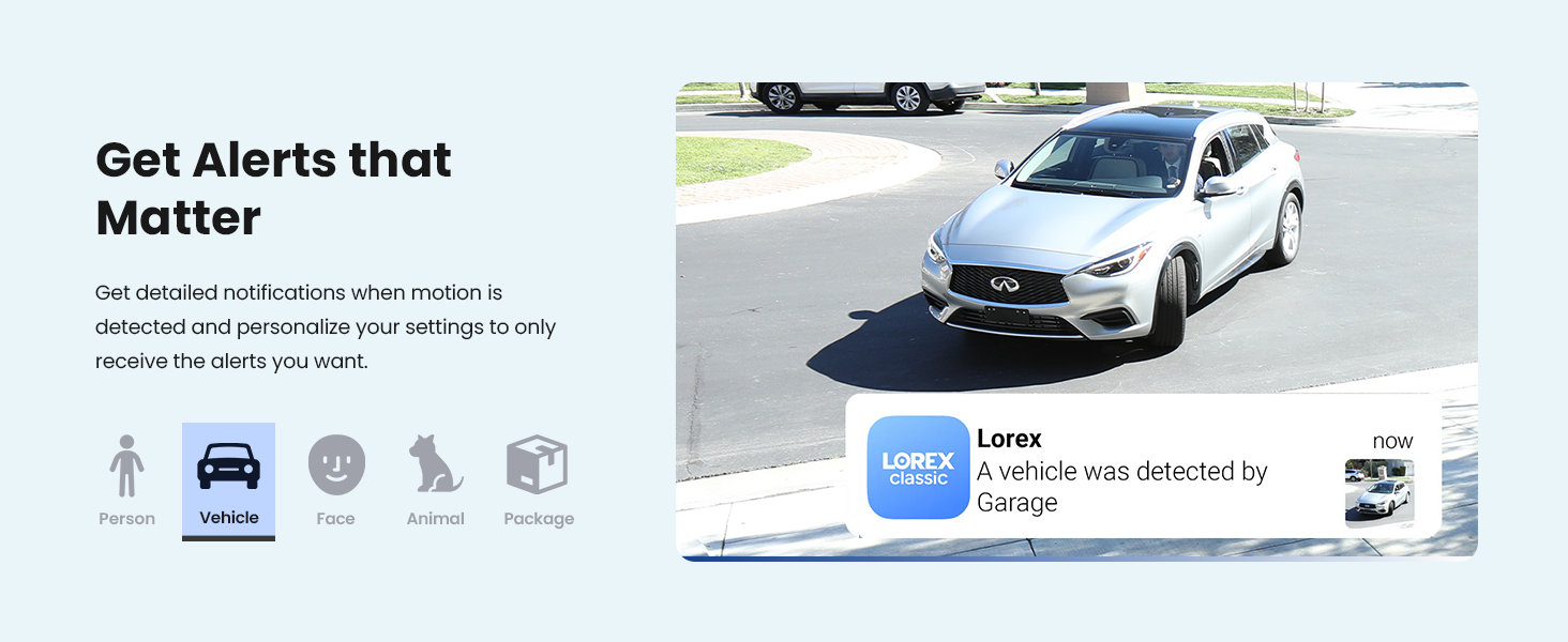 Get Alerts that Matter - Vehicle Detection