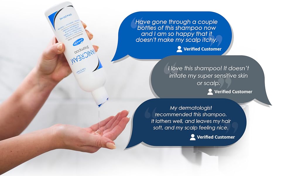 Vanicream shampoo effective for itchy scalp. Gentle to hair, scalp and dermatologist recommended.