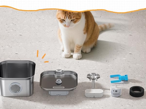 cat water bowls fountain