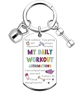 MigPio Gym Keychain for Women Workout Gifts Gym Essentials for Women Inspirational Gifts for Wome...