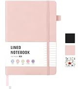 Thboxes 160 Pages Lined Journal Notebook, 5.71" X 8.27" Writing &amp; Journaling Hardcover Executive ...