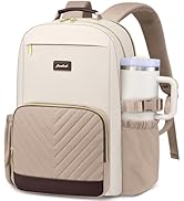 Focdod Laptop Backpack for Women Bookbag: 15.6 inch Work Backpacks with Pouch Pocket for Large Ca...