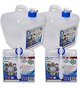 WaterStorageCube BPA Free Collapsible Water Container with Spigot, Camping Water Storage Carrier ...