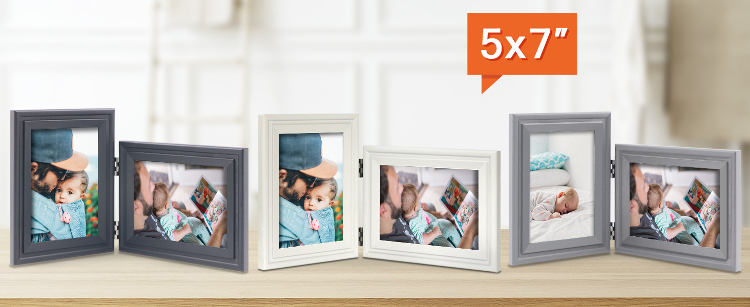 5x7 double picture frame