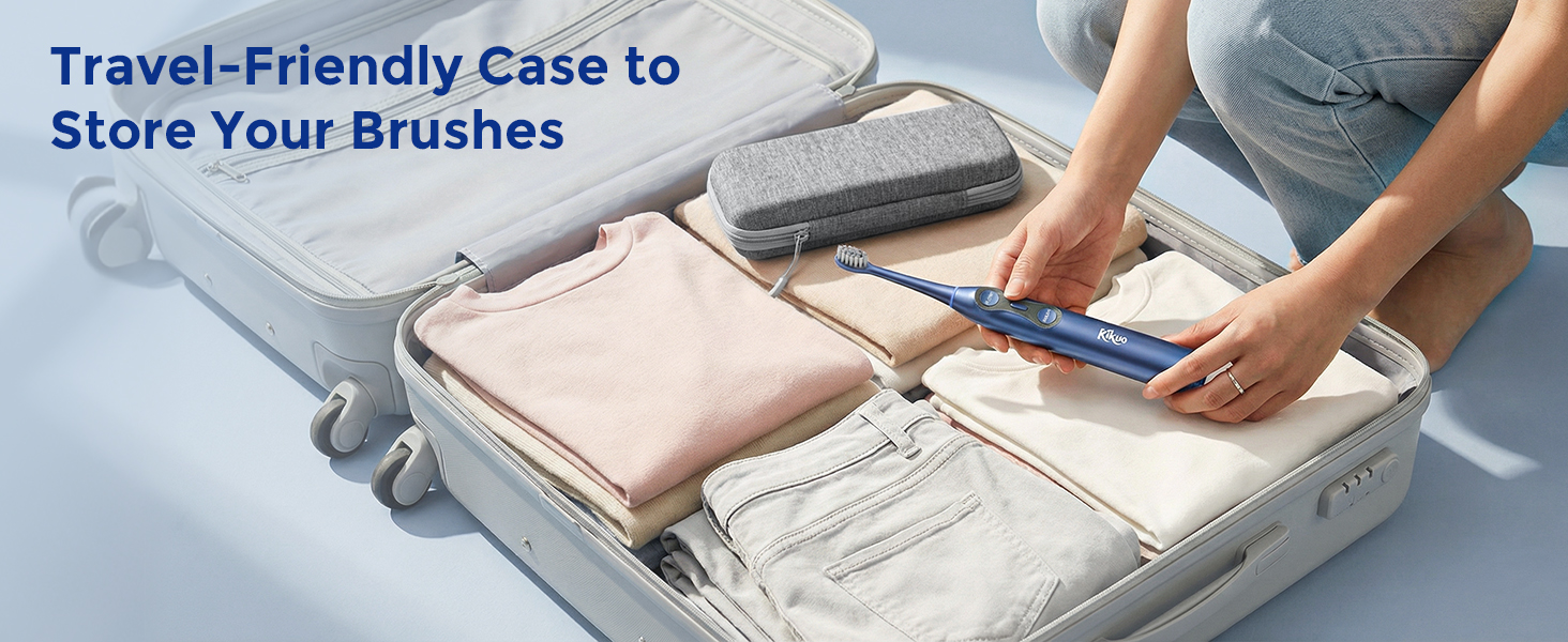 electric toothbrush with water flosser