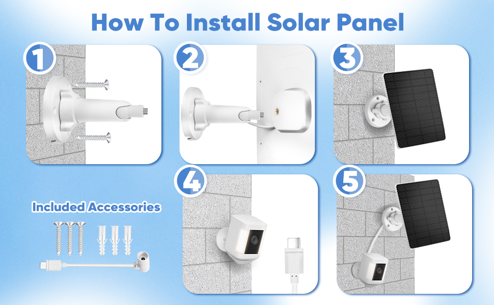 solar panel for camera
