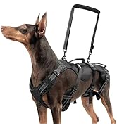BINGPET Dog Lift Harness,Full Body Dog Sling for Large Medium Dogs Hind Leg Support,Adjustable Re...
