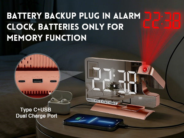 Dual alarm clock