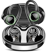 Wireless Earbuds, Bluetooth 5.4 Headphones Sport, Over Ear Buds With ENC Noise Cancelling Mic, 48...