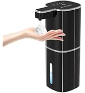 Automatic Foaming Soap Dispenser, Touchless Hand Soap Dispenser, USB Rechargeable, 4 Adjustable L...