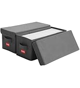 NUSWOR CD Storage Box - Perfect CD Case Storage Solution, Stackable CD Organizer with Lid, 2Pack ...