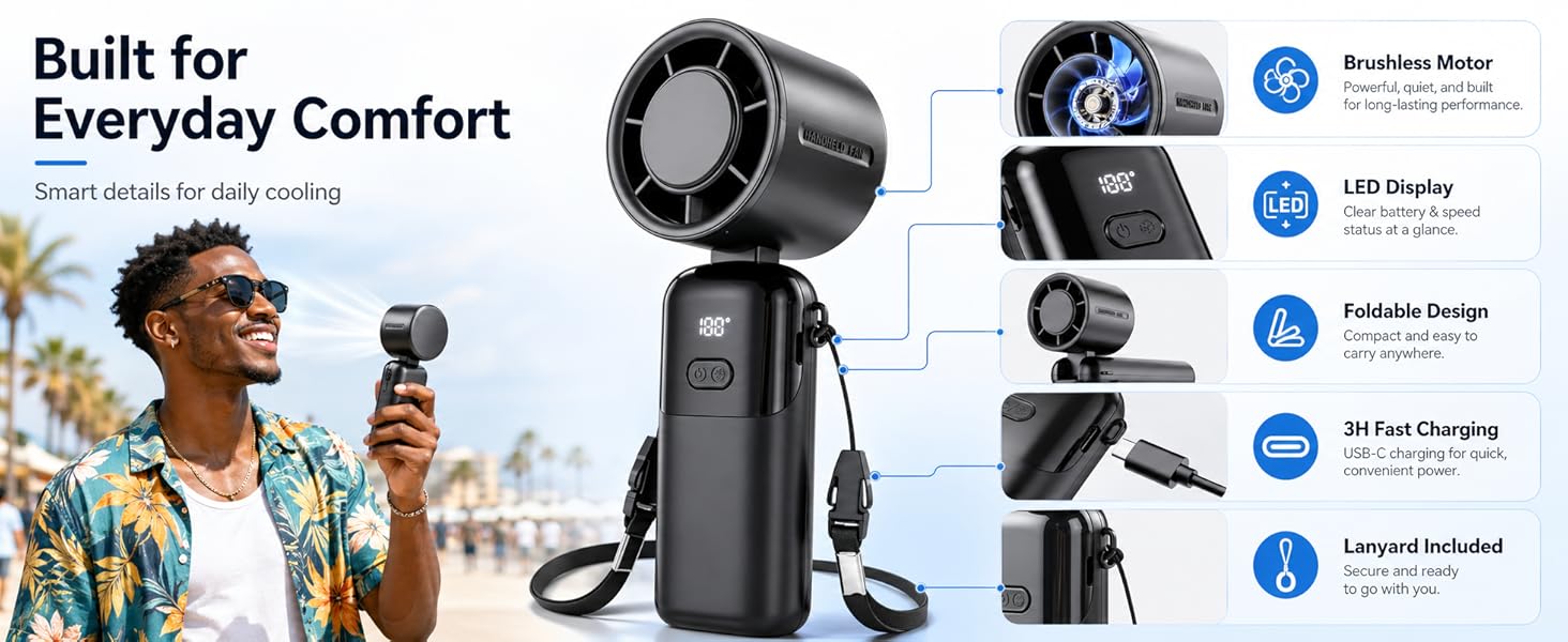 handheld fan s19
